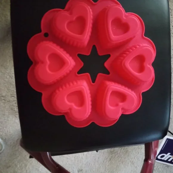 Heart shape cakelets silicone baking pan - Picture 2 of 2